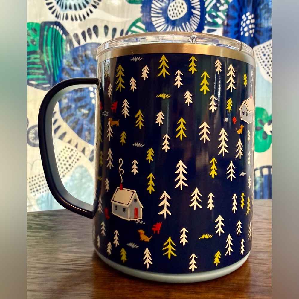 New Scout + Swig stainless Christmas mug w lid